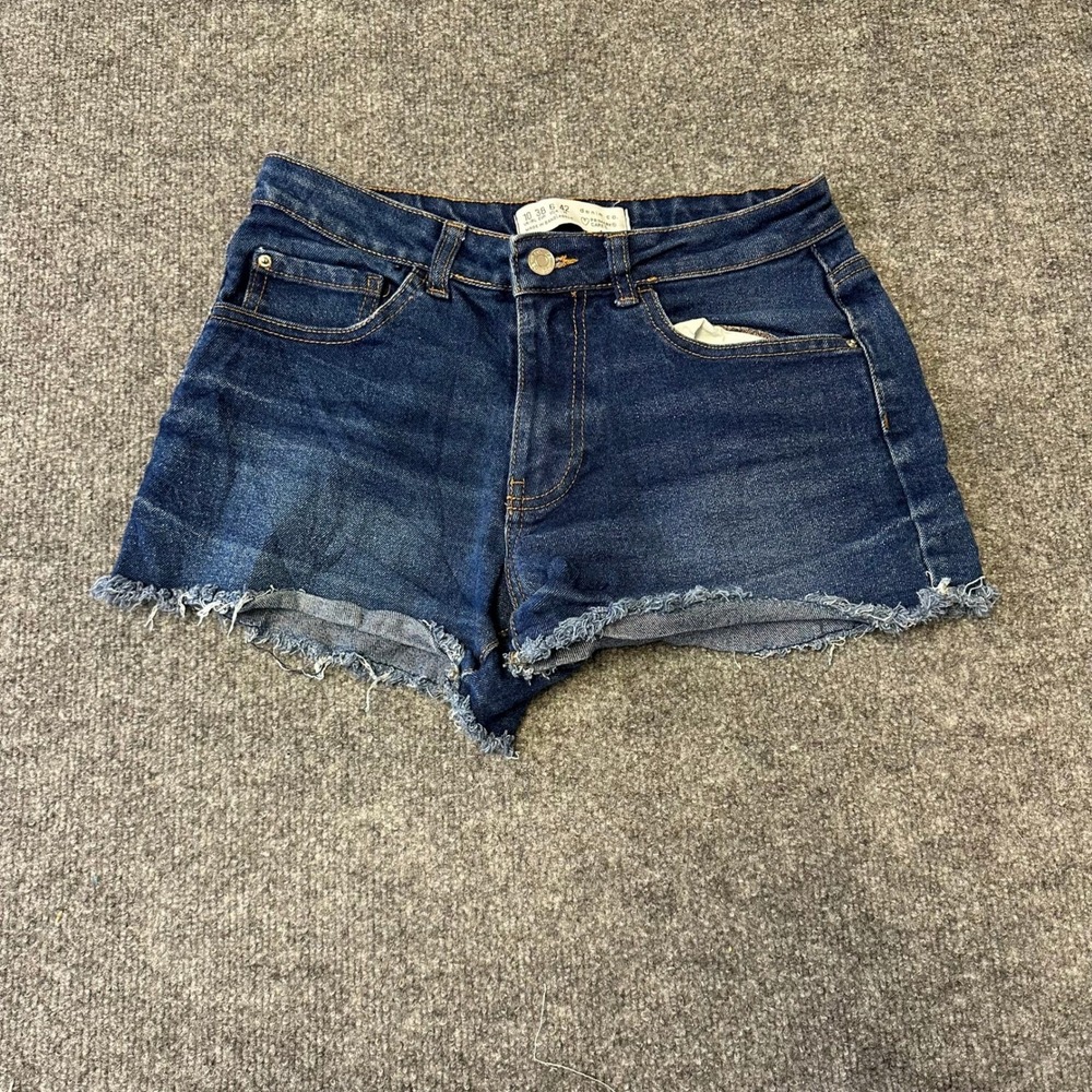 Denim Co Shorts Womens Size 6 Blue Raw Hem Frayed Denim Casual Summer Hot Pants
